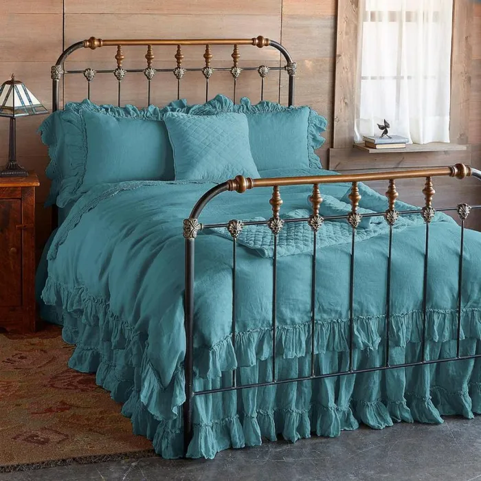Women Gossamer Linen Ruffle Duvet Cover Cloud Sundance Catalog Bedding and Bath Women Gossamer Linen Ruffle Duvet Cover Cloud Sundance Catalog Bedding and Bath