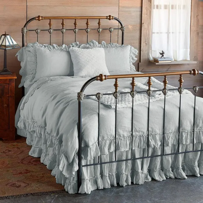 Women Gossamer Linen Ruffle Duvet Cover Cloud Sundance Catalog Bedding and Bath Women Gossamer Linen Ruffle Duvet Cover Cloud Sundance Catalog Bedding and Bath