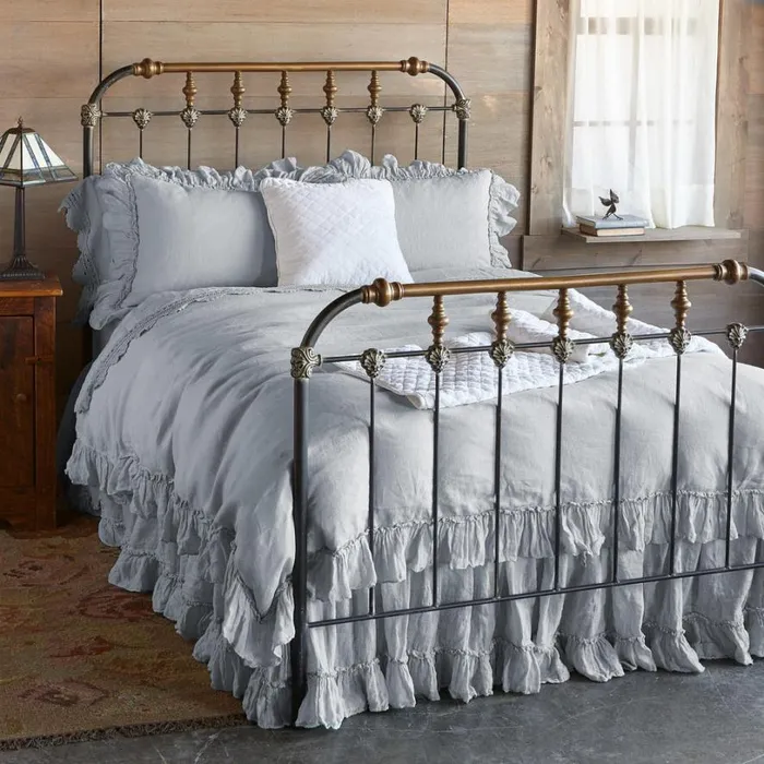 Women Gossamer Linen Ruffle Duvet Cover Cloud Sundance Catalog Bedding and Bath Women Gossamer Linen Ruffle Duvet Cover Cloud Sundance Catalog Bedding and Bath