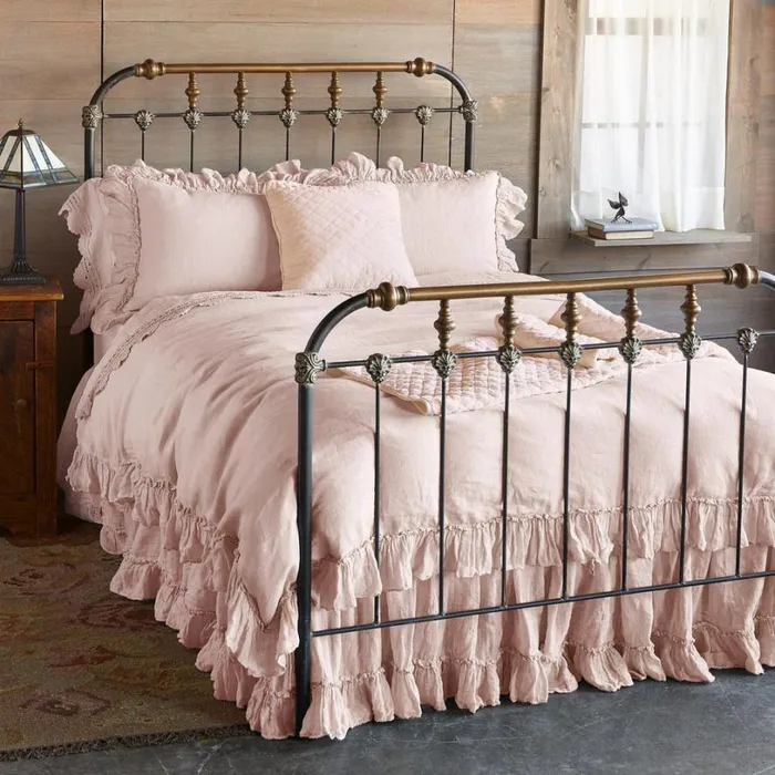 Women Gossamer Linen Ruffle Duvet Cover Cloud Sundance Catalog Bedding and Bath Women Gossamer Linen Ruffle Duvet Cover Cloud Sundance Catalog Bedding and Bath