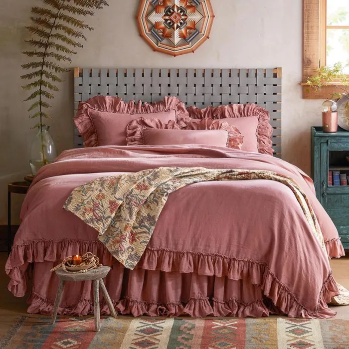 Women Gossamer Linen Ruffle Duvet Cover Cloud Sundance Catalog Bedding and Bath Women Gossamer Linen Ruffle Duvet Cover Cloud Sundance Catalog Bedding and Bath
