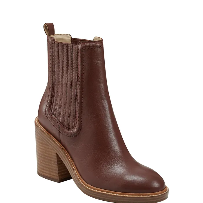 Women Halida Tailored Bootie Dark Natural Marc Fisher Casual Boots