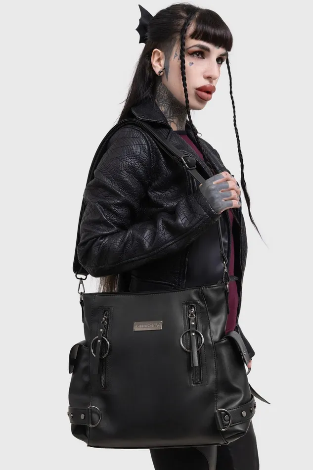 Women Handbags Killstar Noctis Winged Bucket Bag