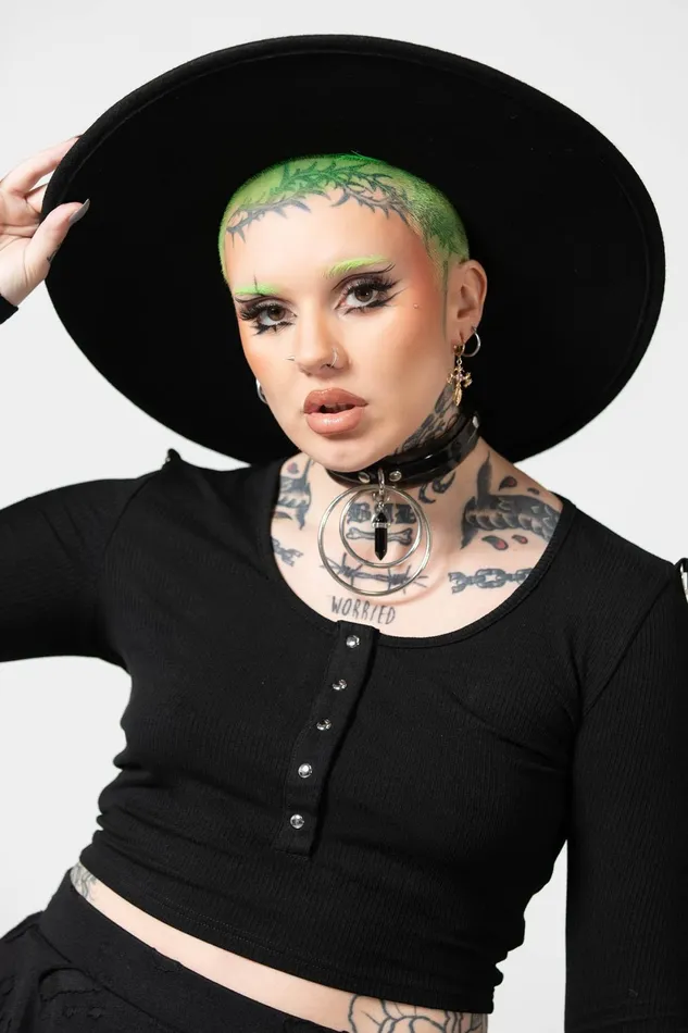 Women Hats and Headbands Killstar Witch Brim Hat B