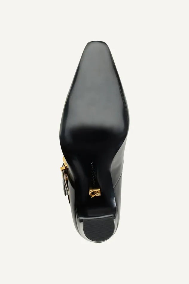 Women Heels And Wedges Donna Karan PRYCE STRAPPY HIGH PUMP HEEL Black