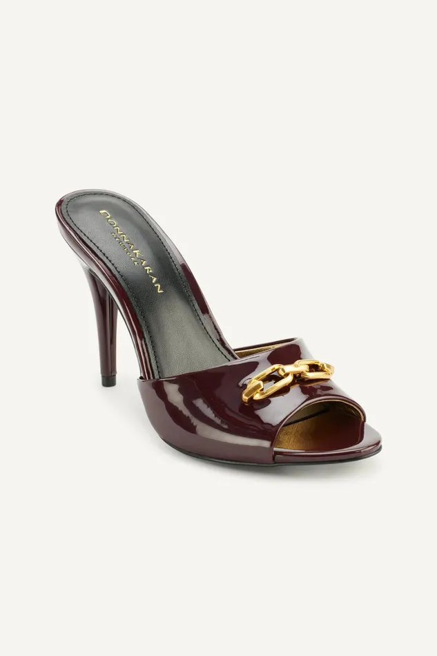 Women Heels And Wedges Donna Karan SENNA SANDAL MULE Wine