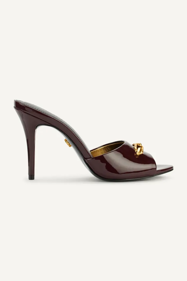 Women Heels And Wedges Donna Karan SENNA SANDAL MULE Wine