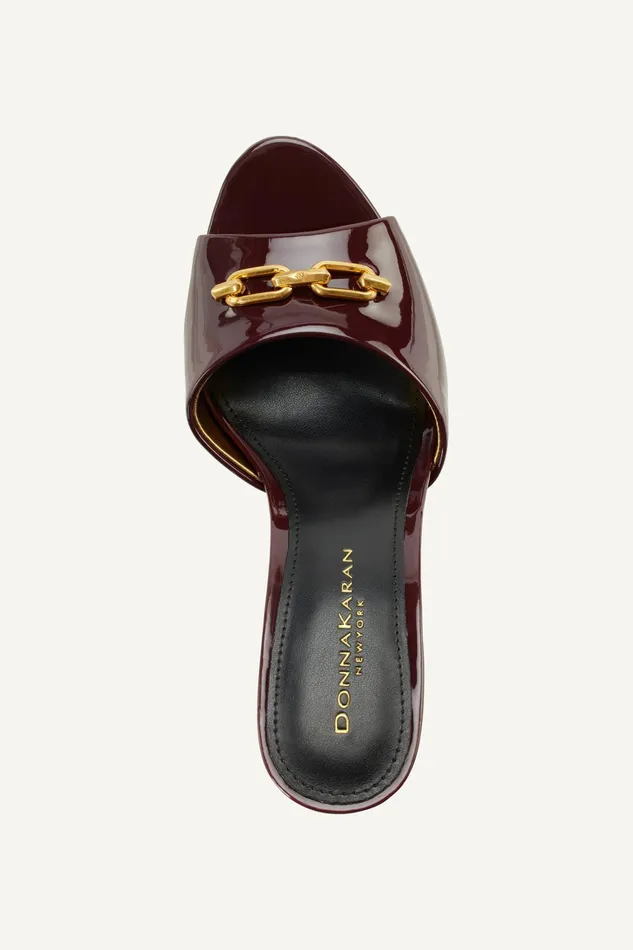 Women Heels And Wedges Donna Karan SENNA SANDAL MULE Wine