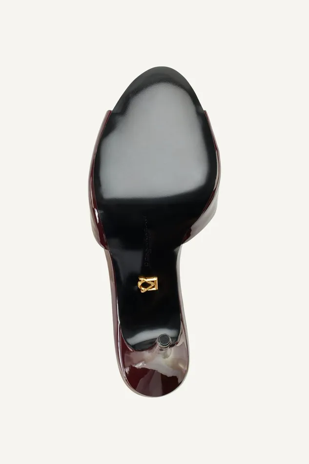 Women Heels And Wedges Donna Karan SENNA SANDAL MULE Wine