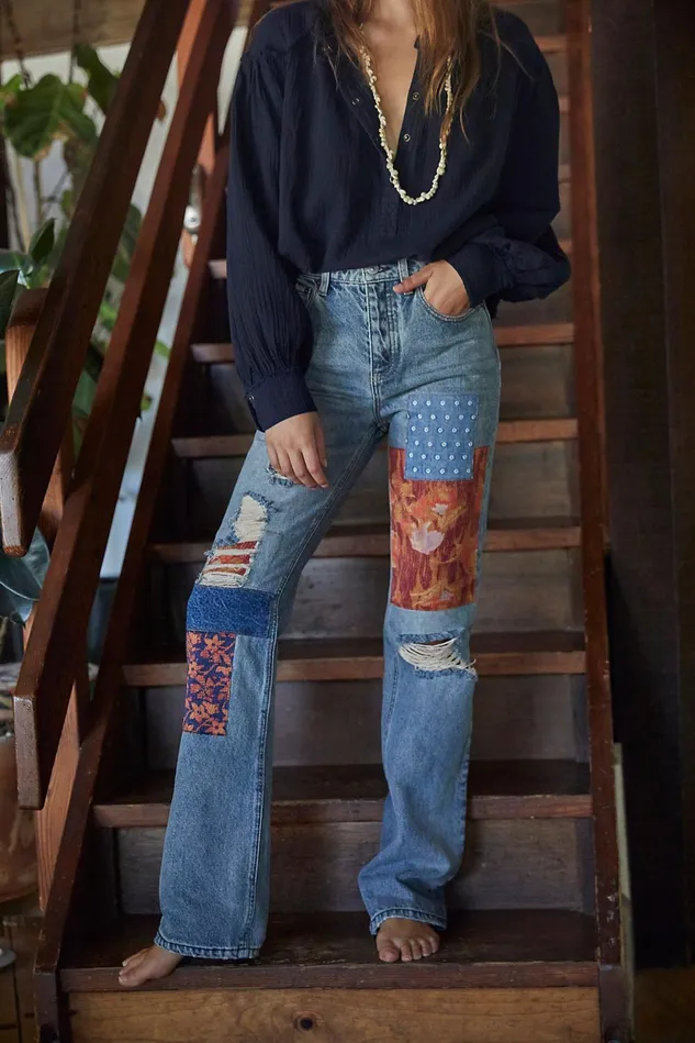 Women HighRise Jeans Free People Belladonna Jean Orange Blossom