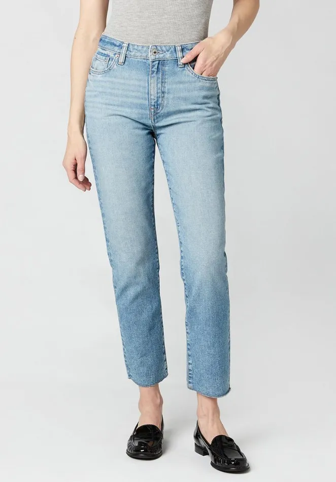 Women High Rise Straight Jayden Vintage Wash Jeans Indigo Buffalo David Bitton Straight Leg Women High Rise Straight Jayden Vintage Wash Jeans Indigo Buffalo David Bitton Straight Leg