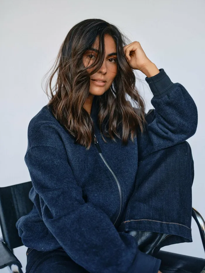 Women Jackets and Coats MOS MOSH MMDumont Bomber Wool Jacket Salute Navy