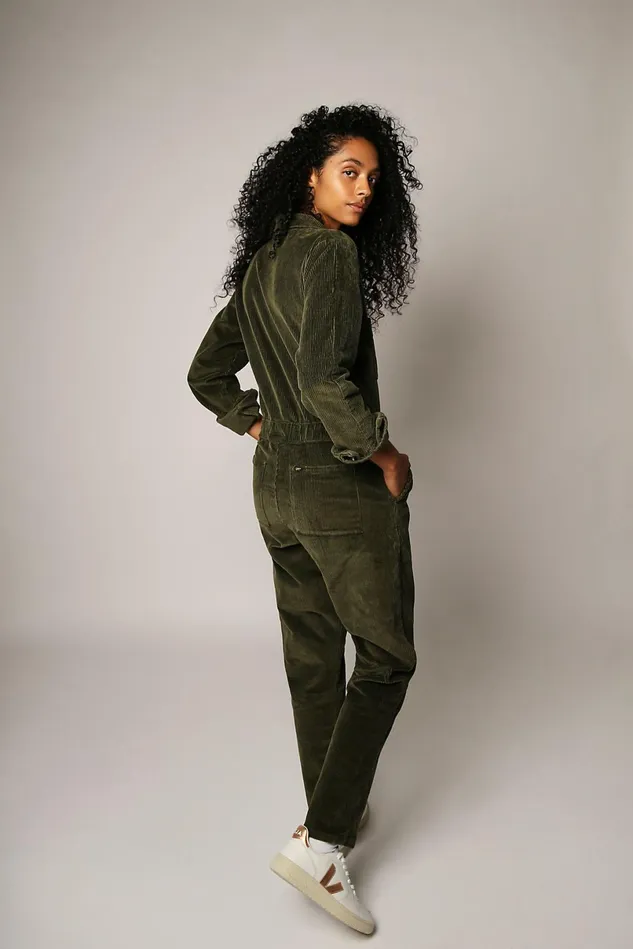 Women Jeans Free People Lee Cord Unionall Olive Night