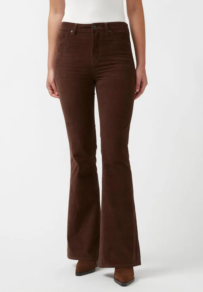 Women Joplin High Rise Flare Corduroy Pants Milk Choco Buffalo David Bitton Pants