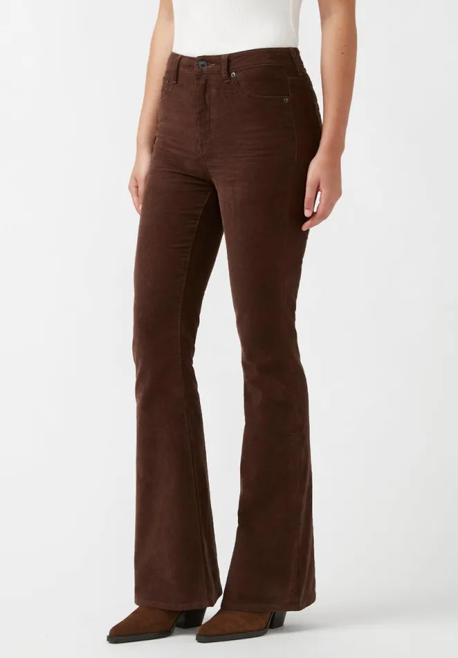 Women Joplin High Rise Flare Corduroy Pants Milk Choco Buffalo David Bitton Pants