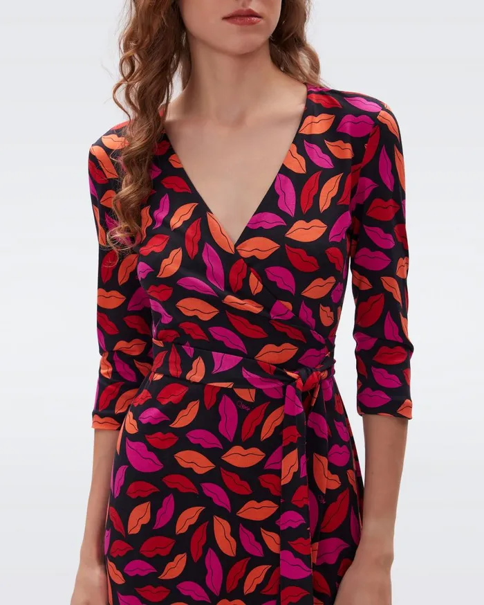 Women Julian Silk Jersey Wrap Dress Midnight Kiss Multi DVF Dresses Women Julian Silk Jersey Wrap Dress Midnight Kiss Multi DVF Dresses