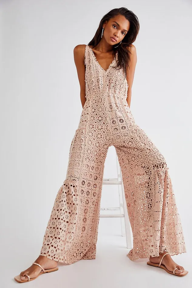 Women Jumpsuits Free People Yesenia Jumpsuit Natural
