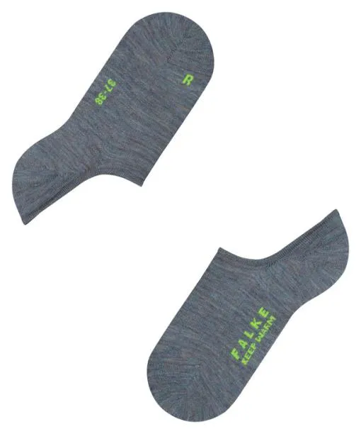 Women Keep Warm Women No Show Socks Smoke Blue FALKE No Show Socks
