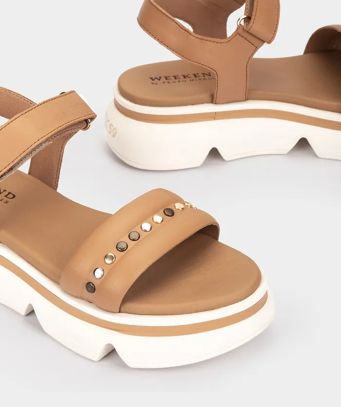 Women Lacedonia Brown 8211 Flat Sandals Pedro Miralles