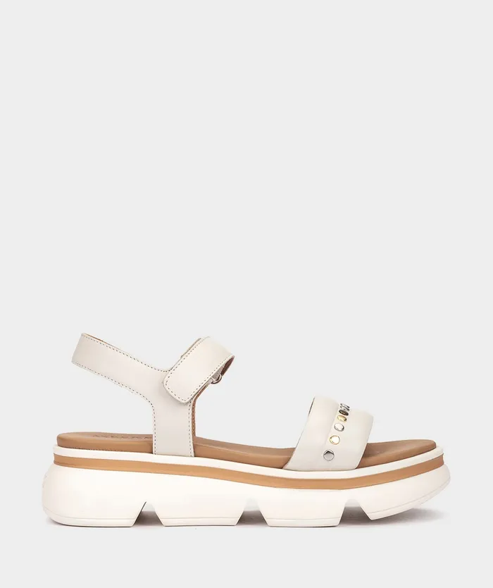 Women Lacedonia White 8211 Flat Sandals Pedro Miralles