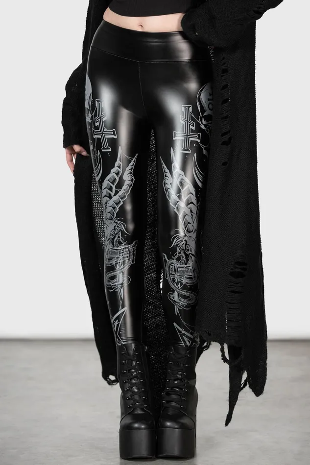 Women Leggings Killstar Screech Owl Leggings