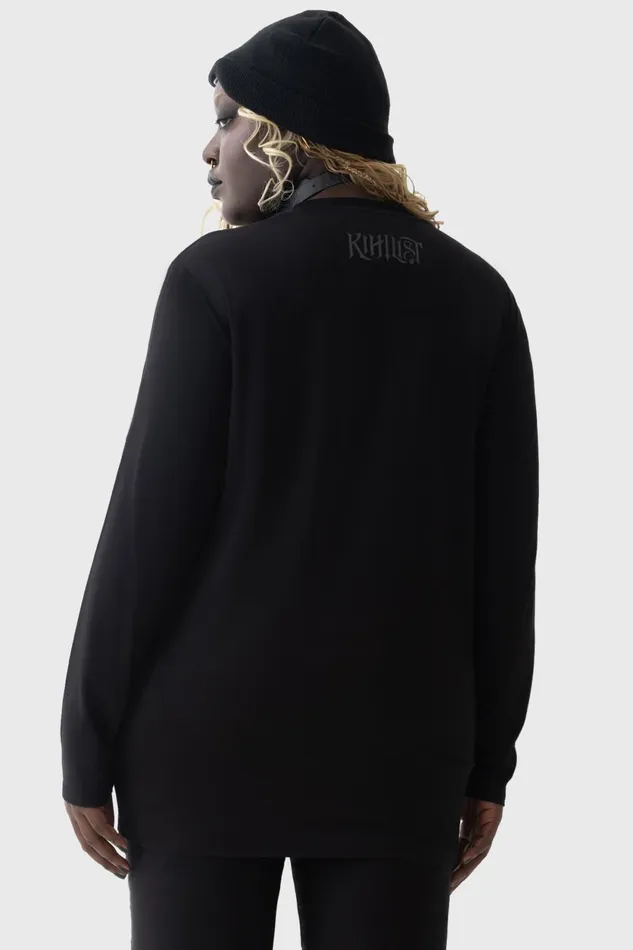 Women Long Sleeves Killstar Lunar Crescent Long Sleeve Top