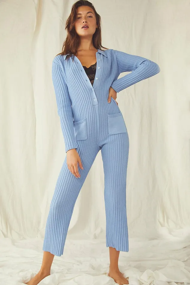 Women Loungewear Free People Phoenix Worksuit Sky Blue