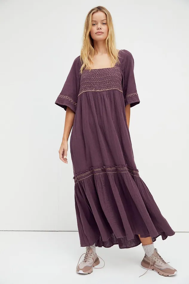 Women Maxi Dresses Free People I039m The One Maxi Dress Thunder Clap