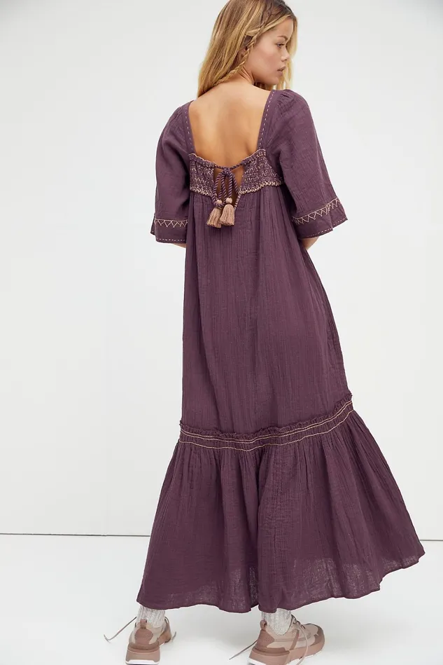 Women Maxi Dresses Free People I039m The One Maxi Dress Thunder Clap