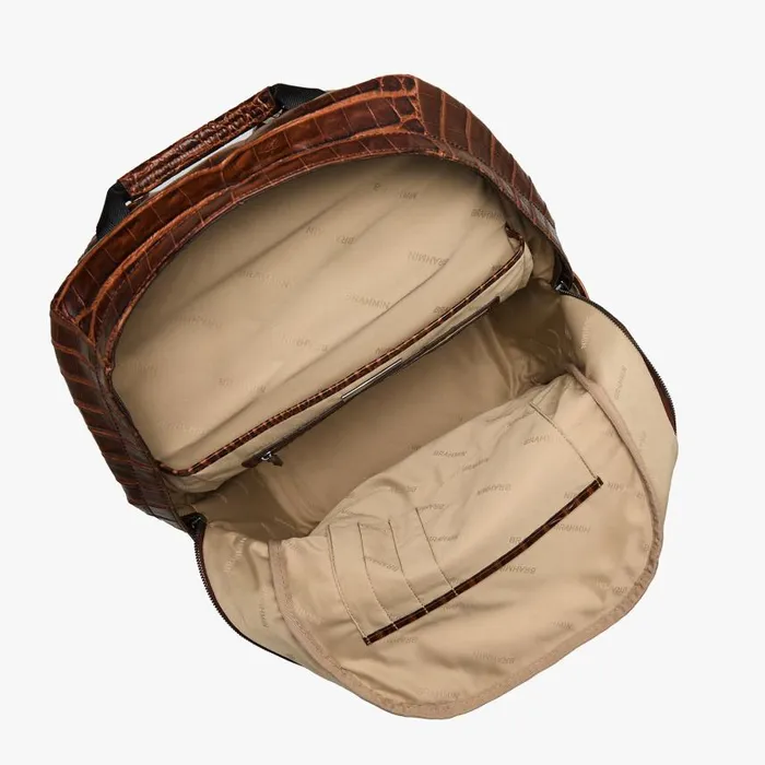WomenMen Brahmin Backpacks Lucas Backpack Chestnut Baypoint