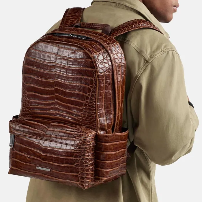 WomenMen Brahmin Backpacks Lucas Backpack Chestnut Baypoint