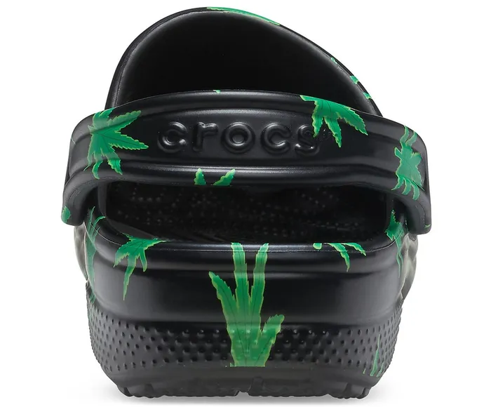 WomenMen Classic Hemp Leaf Clog Black Crocs Clogs