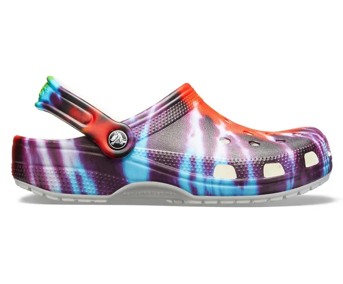 WomenMen Classic TieDye Graphic Clog Multi Crocs Clogs