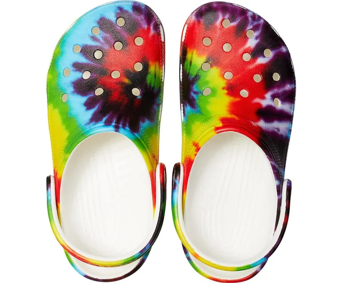 WomenMen Classic TieDye Graphic Clog Multi Crocs Clogs