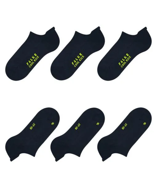 WomenMen Cool Kick 3Pack Unisex Sneaker Socks Marine FALKE Ankle Socks