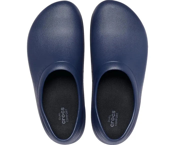WomenMen Crocs OnTheClock Work SlipOn Navy Crocs Clogs