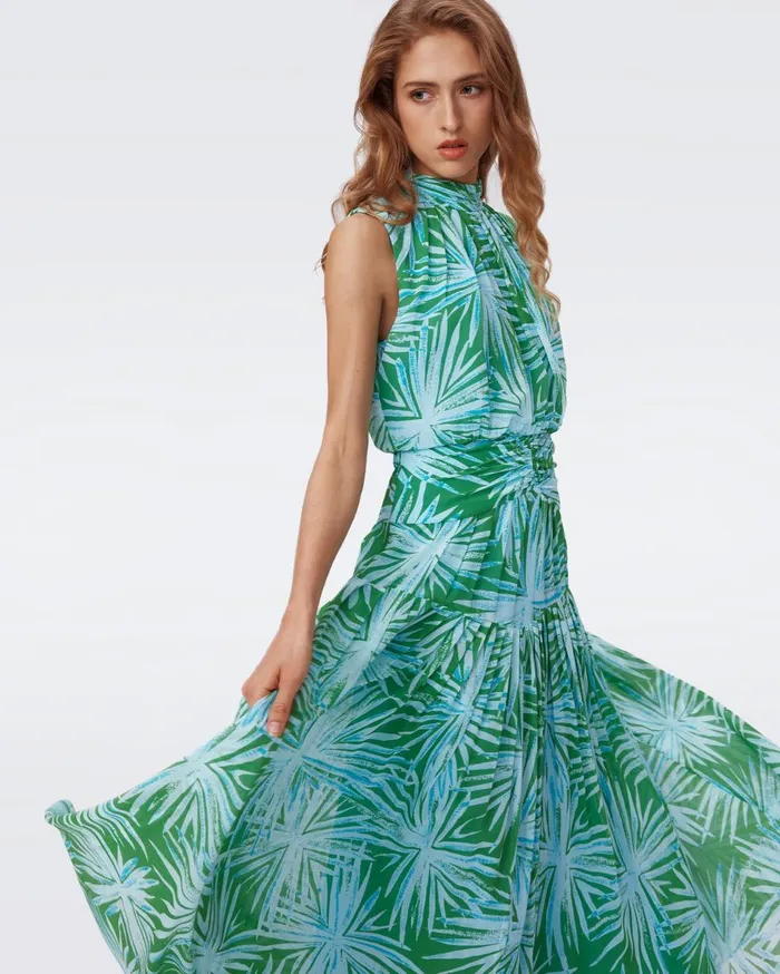 Women Menon Dress Sea Holly Green DVF Dresses