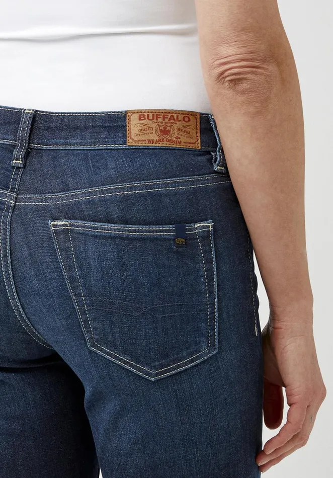 Women Mid Rise Slim Carrie Reckless Blue Jeans Reckless Blue Buffalo David Bitton Slim Carrie