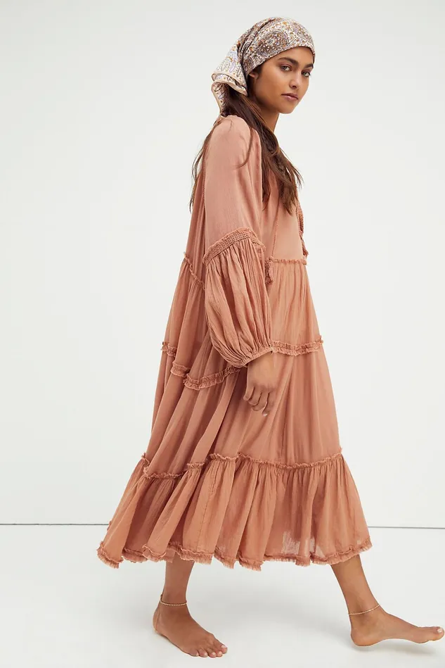 Women Midi Dresses Free People In The Moment Dress Doe