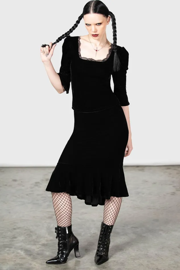 Women Midi Skirts Killstar Drusilla Midi Skirt