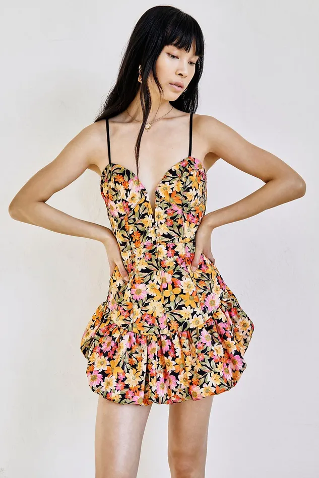 Women Mini Dresses Free People Sylvie Mini Dress Orange