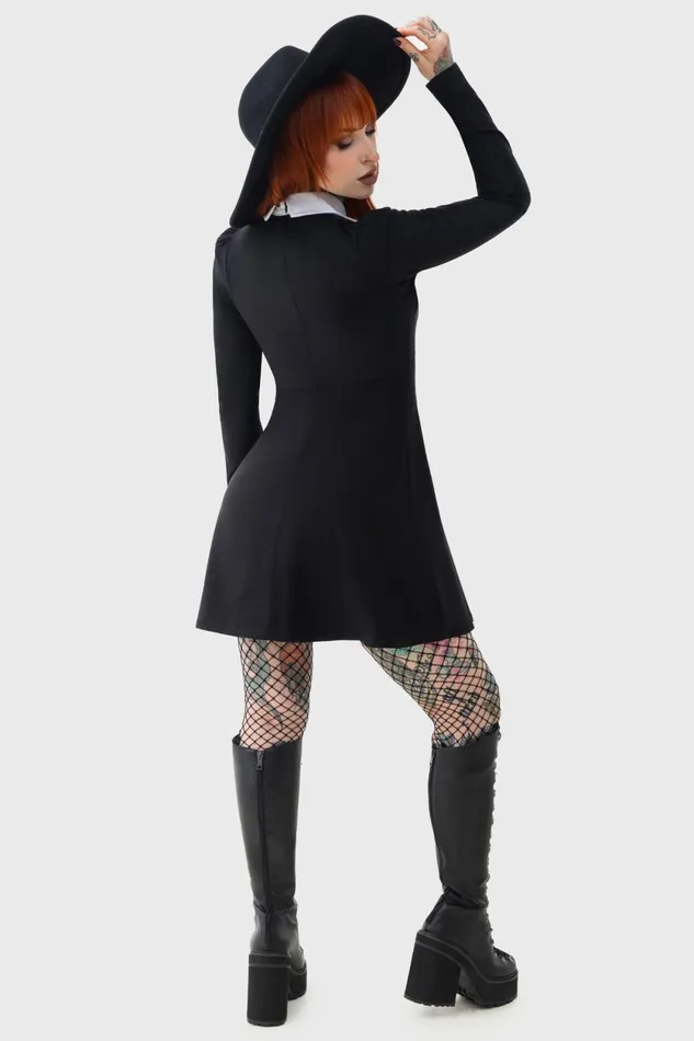 Women Mini Killstar Cathedral Skater Dress