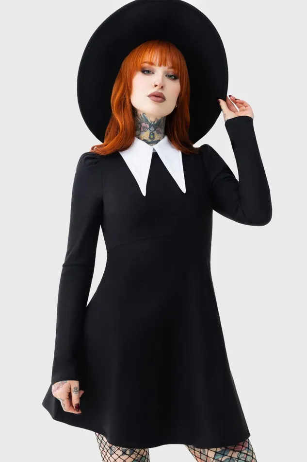Women Mini Killstar Cathedral Skater Dress