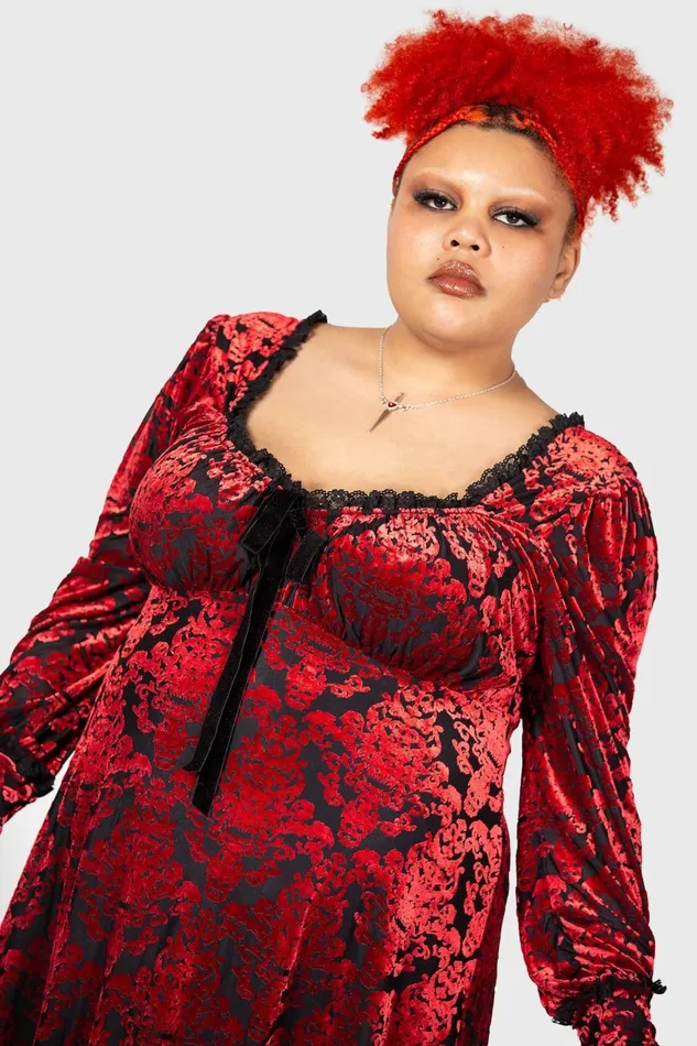 Women Mini Killstar Sitri Long Sleeve Dress