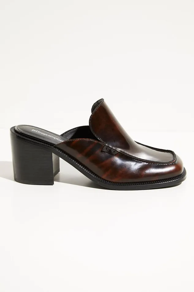 Women Mules Free People Mason Square Toe Mules Tan Ruboff