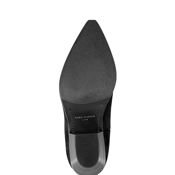 Women Myleea Slouchy Boot Black Suede Marc Fisher Boots