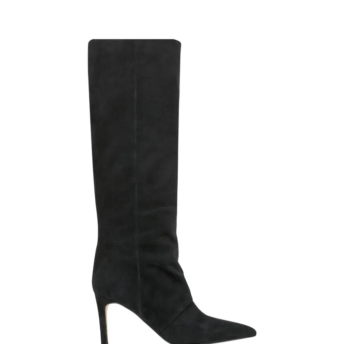 Women Narysa Dress Boot Black Suede Marc Fisher Boots