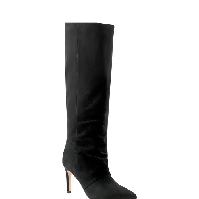 Women Narysa Dress Boot Black Suede Marc Fisher Boots