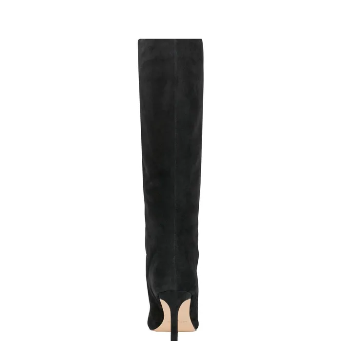 Women Narysa Dress Boot Black Suede Marc Fisher Boots