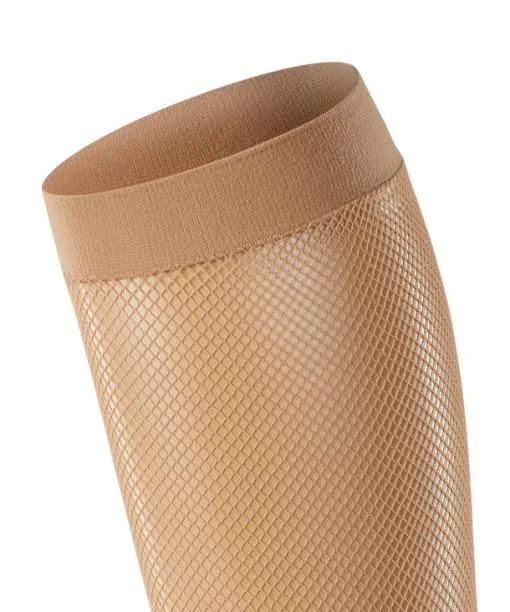 Women Net Women Kneehigh Socks Powder FALKE Fullyfashioned Stockings